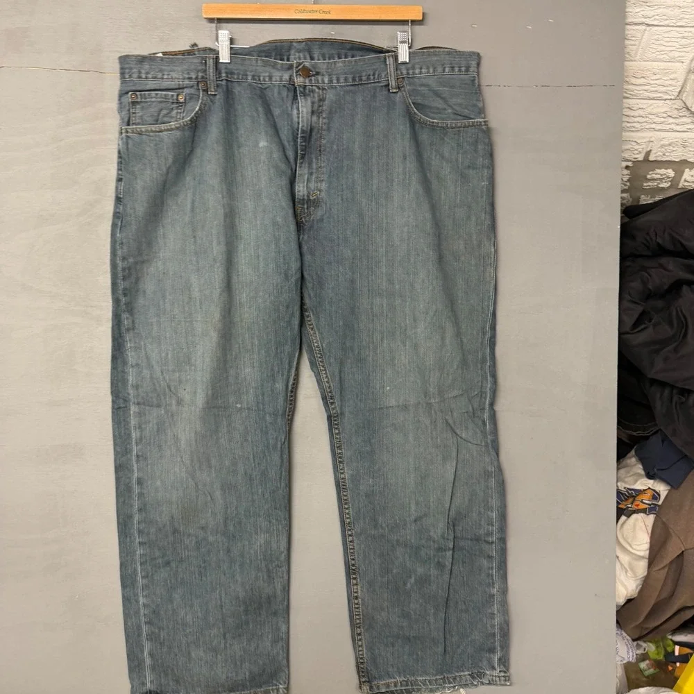 Levis 559 Relaxed Straight Jeans Mens 46x30‎ Medium Wash Blue Denim 01559-0731